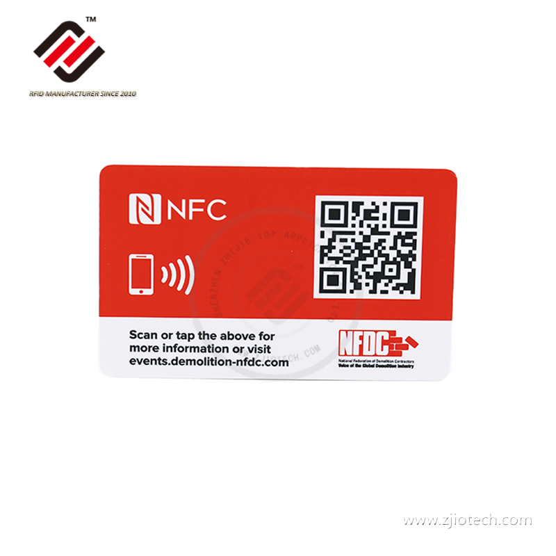 China 13 . 56 MHz NFC Typ 2 NTAG 213 NFC-Kartenfabrik
 