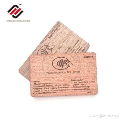 13.56MHz Wooden RFID Card