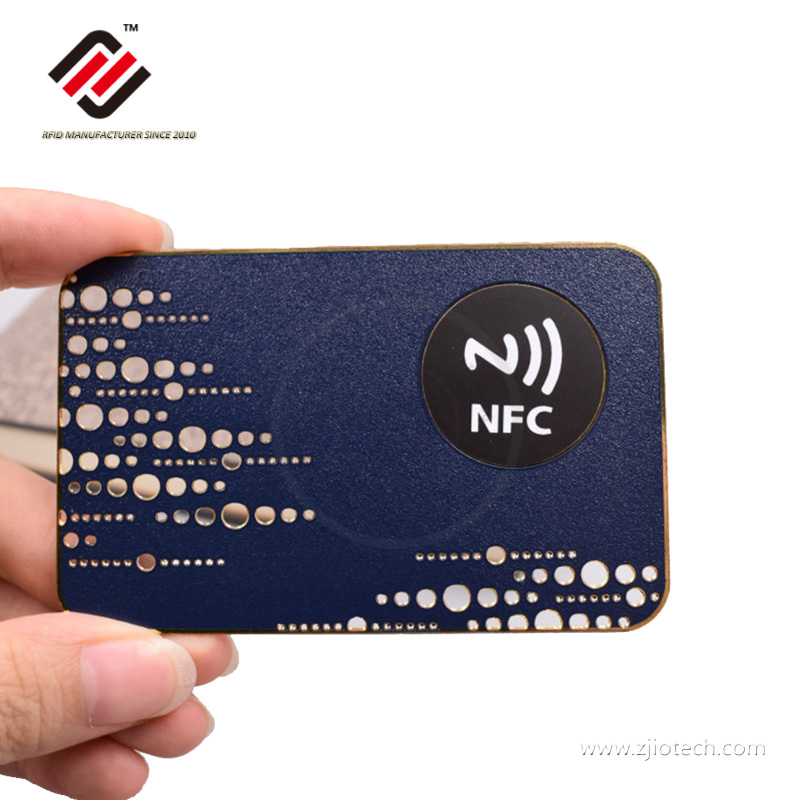 Großhandelspreis 13 . 56 MHz HF-RFID-Metallkarten
