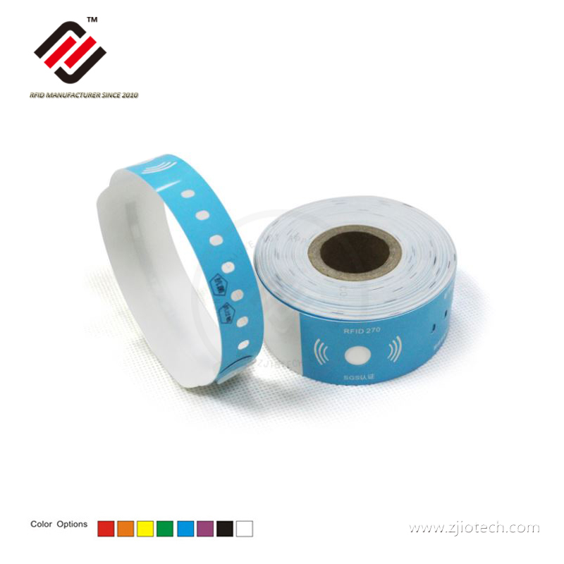 Ultraleichtes EV1 Einweg-RFID-Armband aus synthetischem Papier, wasserdicht 