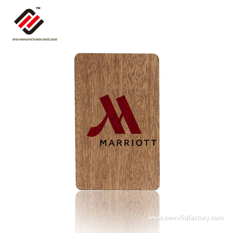 Farbige Vingcard aus Holz für Hotelschlüsselkarten 
