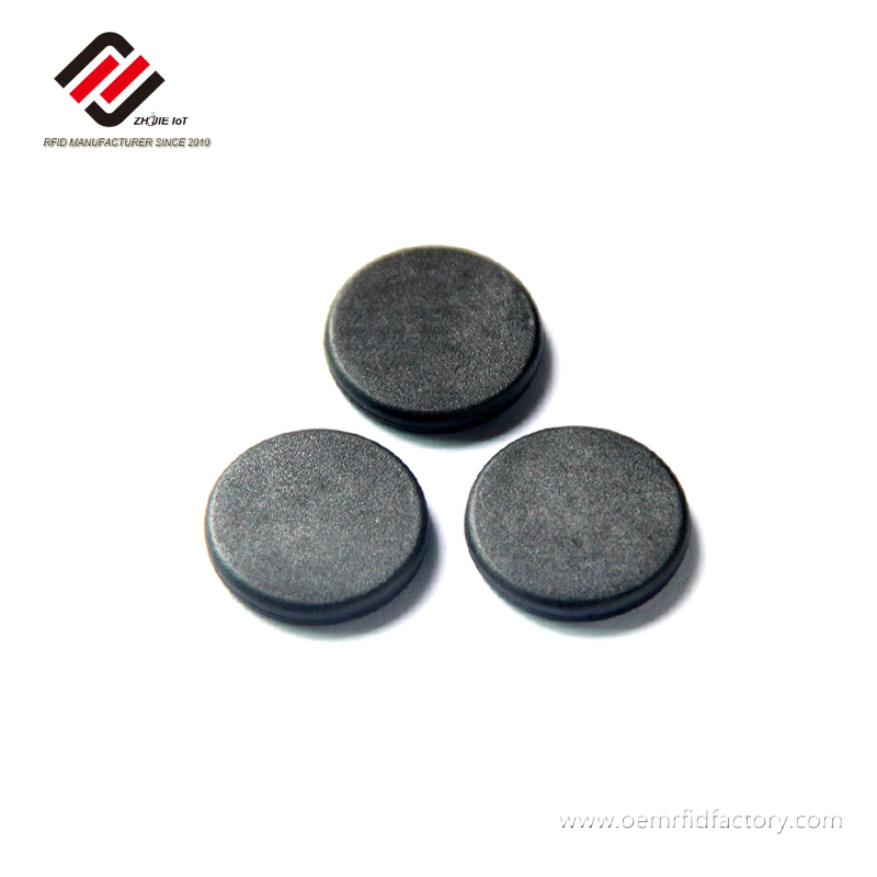 134,2 kHz EM4305 Chip Schwarz 20 mm Rund PPS RFID FDX-B Tag